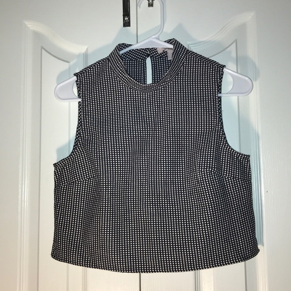 Black & White Forever 21 Crop Top - Picture 1 of 3